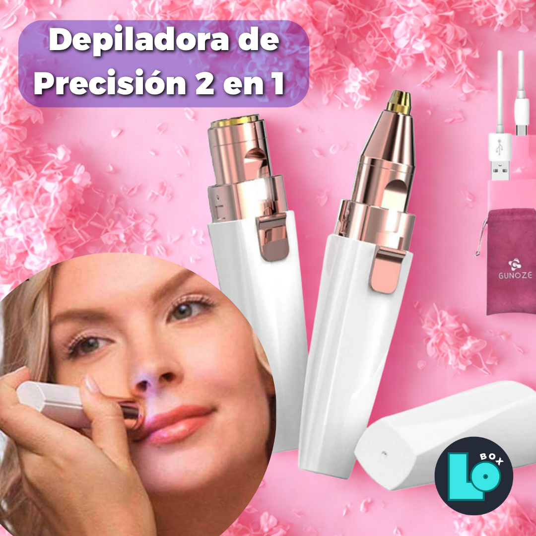 Depiladora de Precisión Facial 2 en 1
