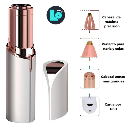Depiladora de Precisión Facial 2 en 1