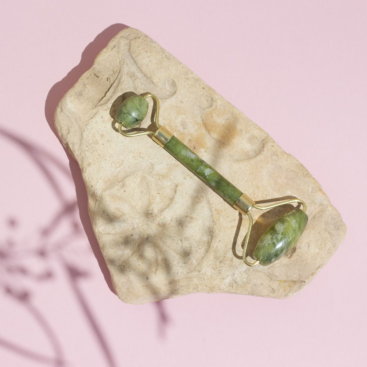Rodillo de Jade Para Masaje Facial
