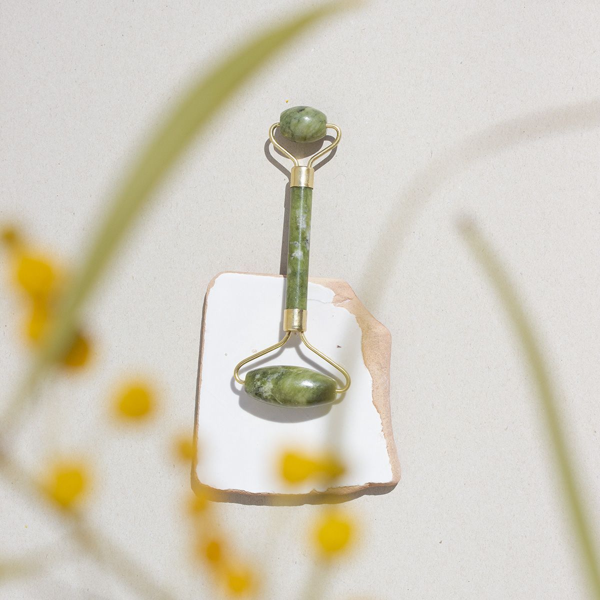 Rodillo de Jade Para Masaje Facial